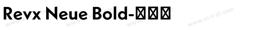 Revx Neue Bold字体转换